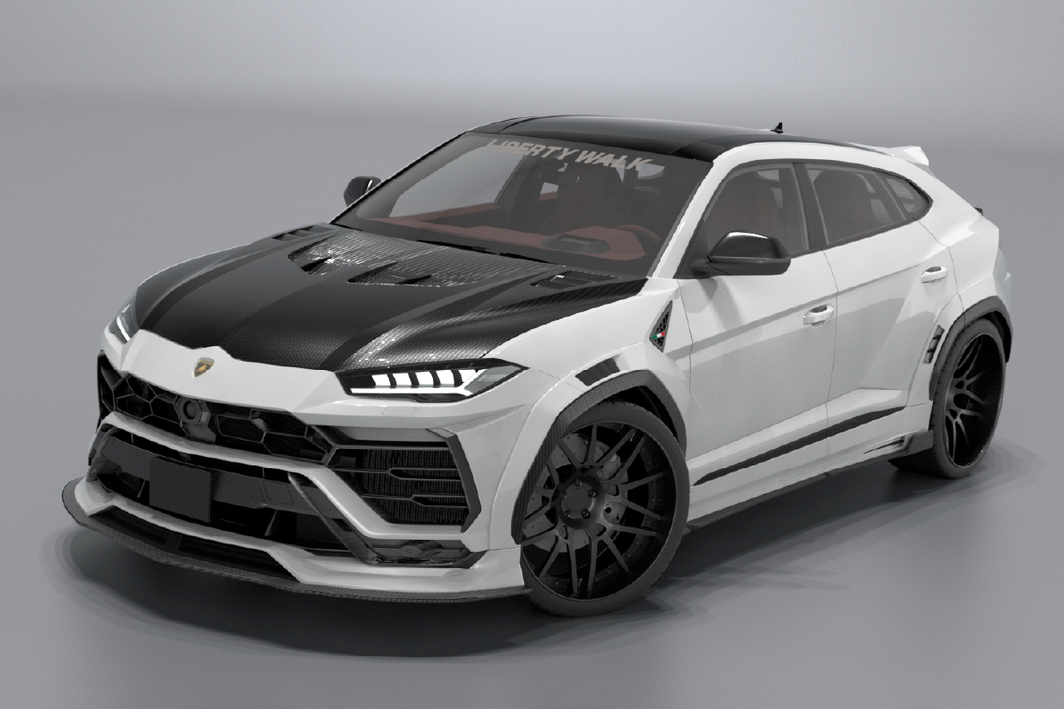 Lamborghini Urus voi goi do than rong tu Liberty Walk hinh anh