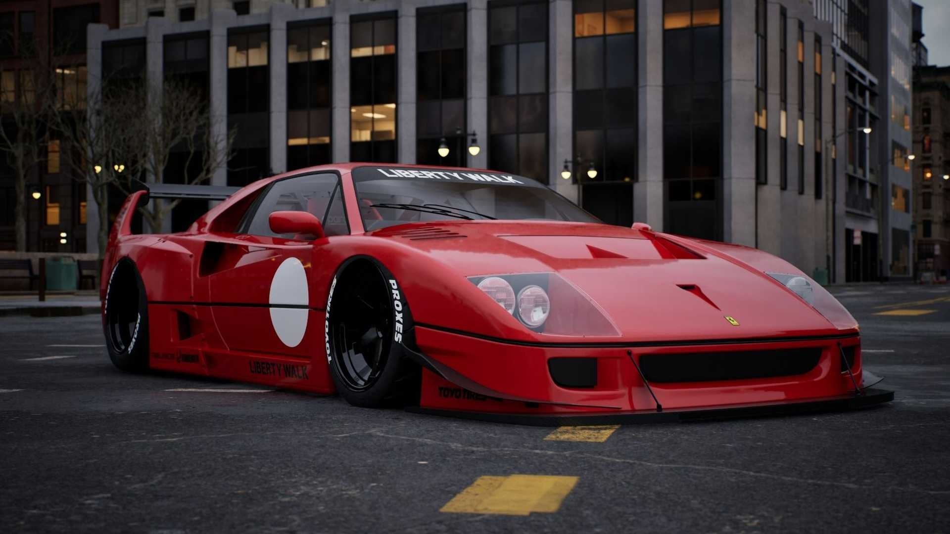 Liberty Walk chuan bi ra mat goi do cho mau xe co cua Ferrari hinh anh
