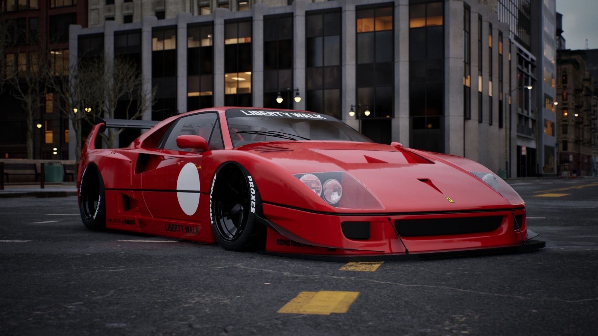 ferrari,  f40,  ferrari f40,  liberty walk,  xe do,  widebody,  ferrari f40 widebody,  f40 widebody,  f40 liberty walk,  ferrari liberty walk anh 5