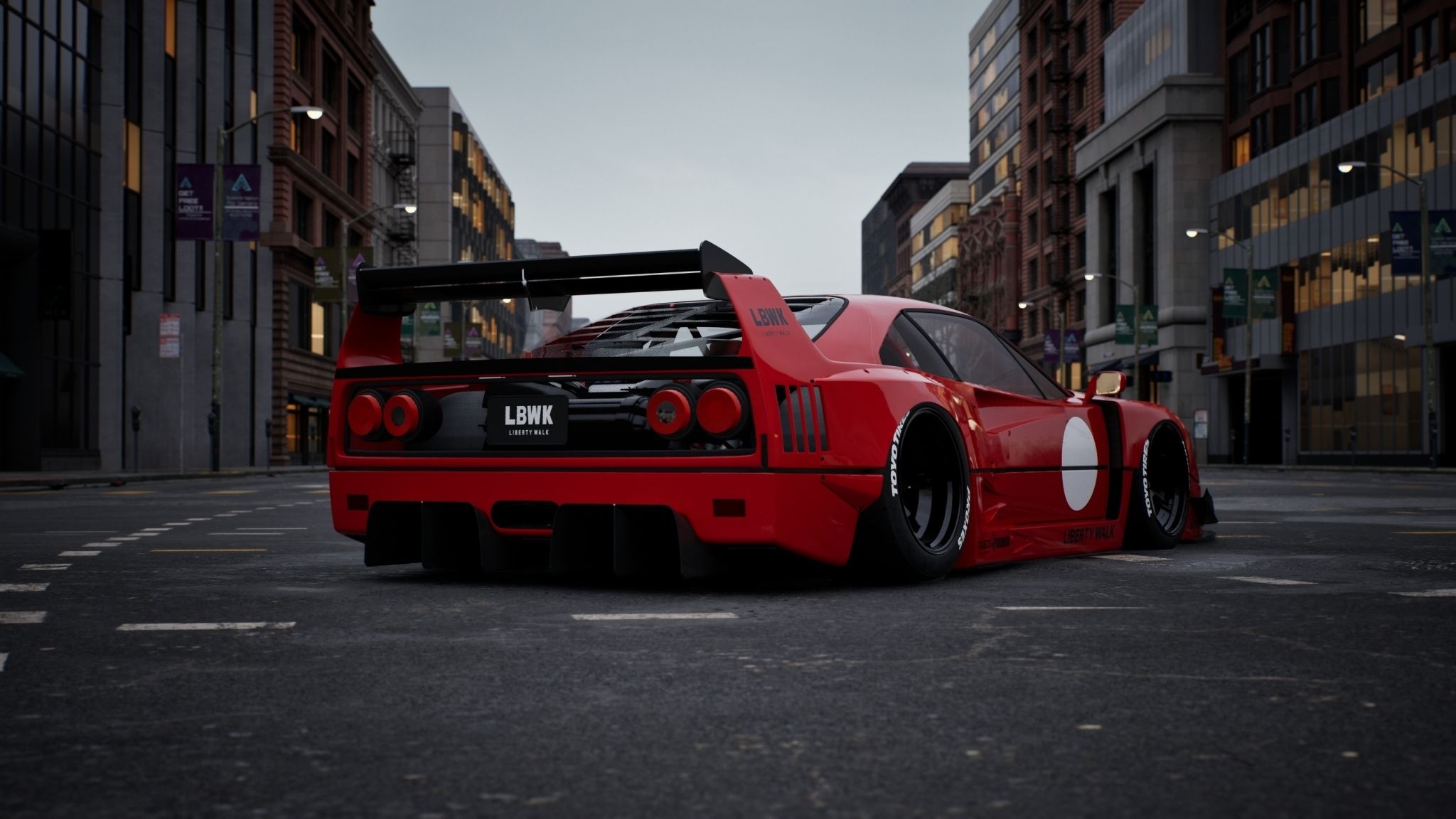 ferrari,  f40,  ferrari f40,  liberty walk,  xe do,  widebody,  ferrari f40 widebody,  f40 widebody,  f40 liberty walk,  ferrari liberty walk anh 8
