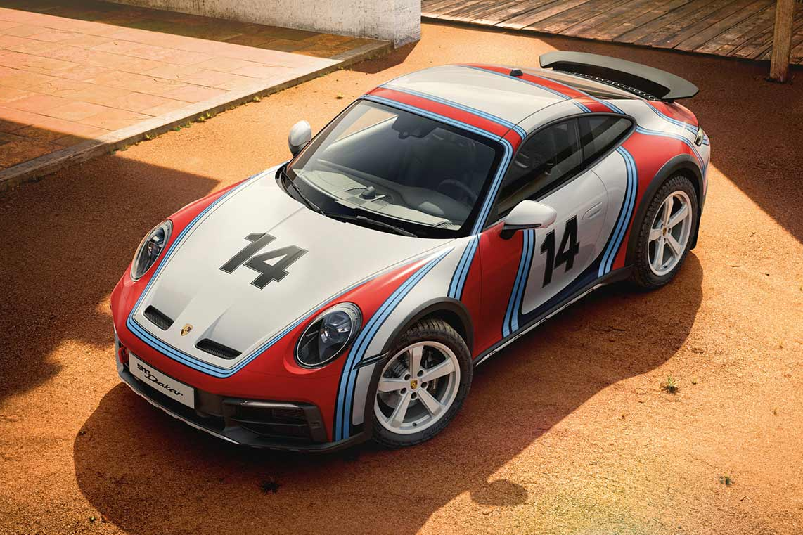 Bo suu tap Porsche 911 duoc lay cam hung tu mau xe co dien hinh anh