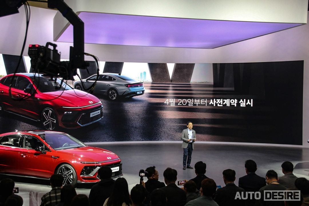 hyundai,  sonata,  hyundai sonata,  sedan,  sedan hang d,  ra mat,  han quoc,  toyota,  camry,  seoul mobility show,  sonata 2024,  hyundai sonata 2024 anh 1