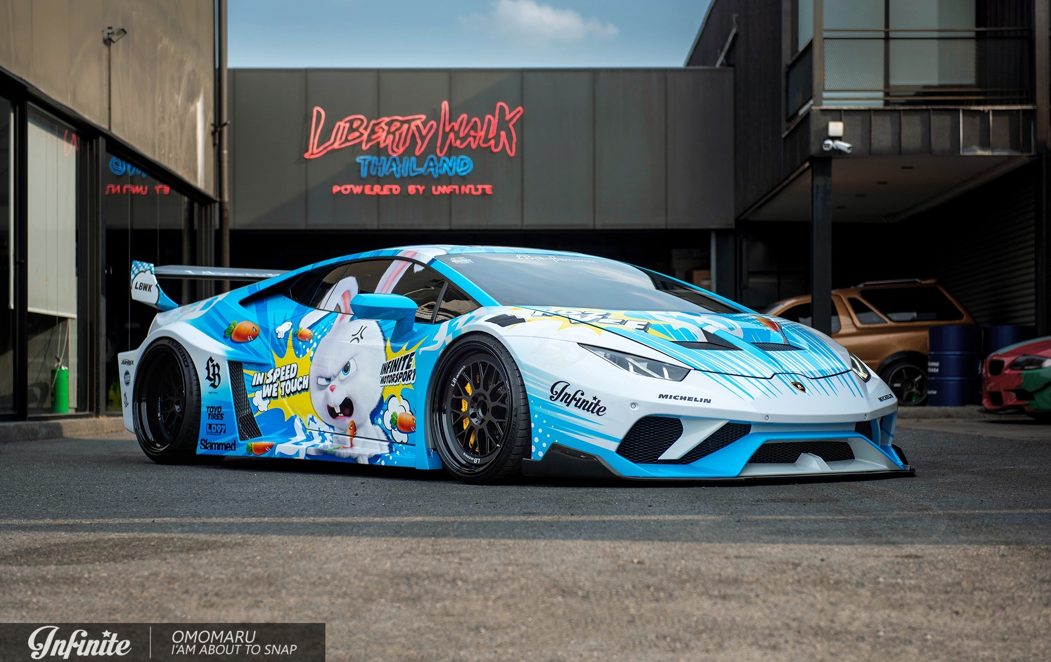 sieu xe,  lamborghini,  huracan,  liberty walk,  xe do,  than rong,  snowball,  Secret Life of Pets,  LB-Silhouette WORKS GT,  ferrari,  mclaren,  porsche,  maserati,  aston martin,  amg,  pagani,  koenigsegg,  bugatti,  thai lan anh 1