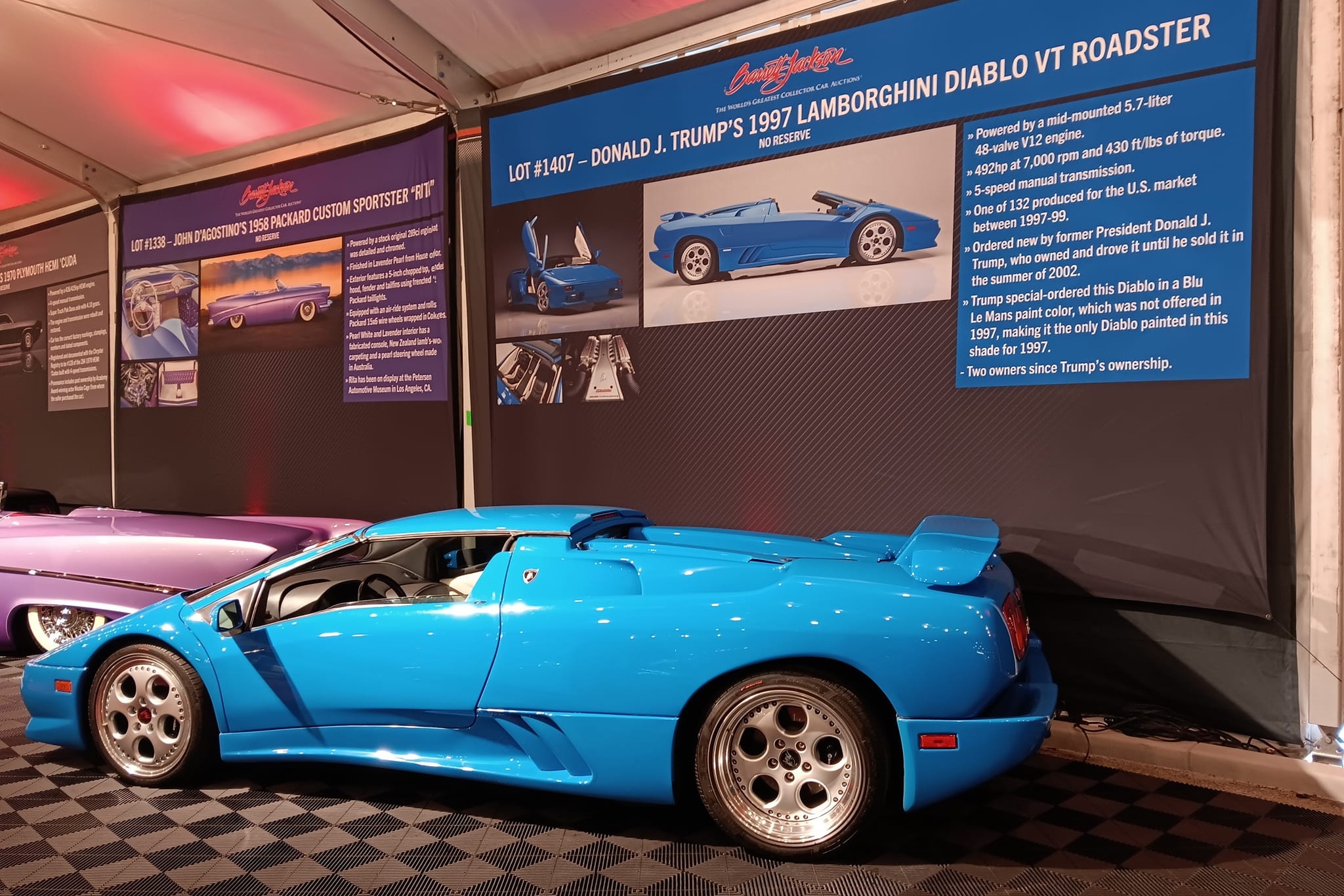 lamborghini,  diablo,  diablo vt,  diablo roadster,  donald trump,  trump,  tong thong my,  sieu xe,  dau gia,  Barrett-Jackson anh 3