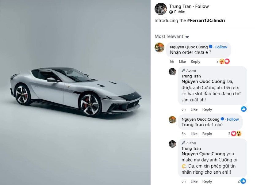 ferrari,  12Cilindri,  12Cilindri spider,  ferrari 12Cilindri,  ferrari 12Cilindri spider,  sieu xe,  Nguyen Quoc Cuong,  cuong do la anh 1