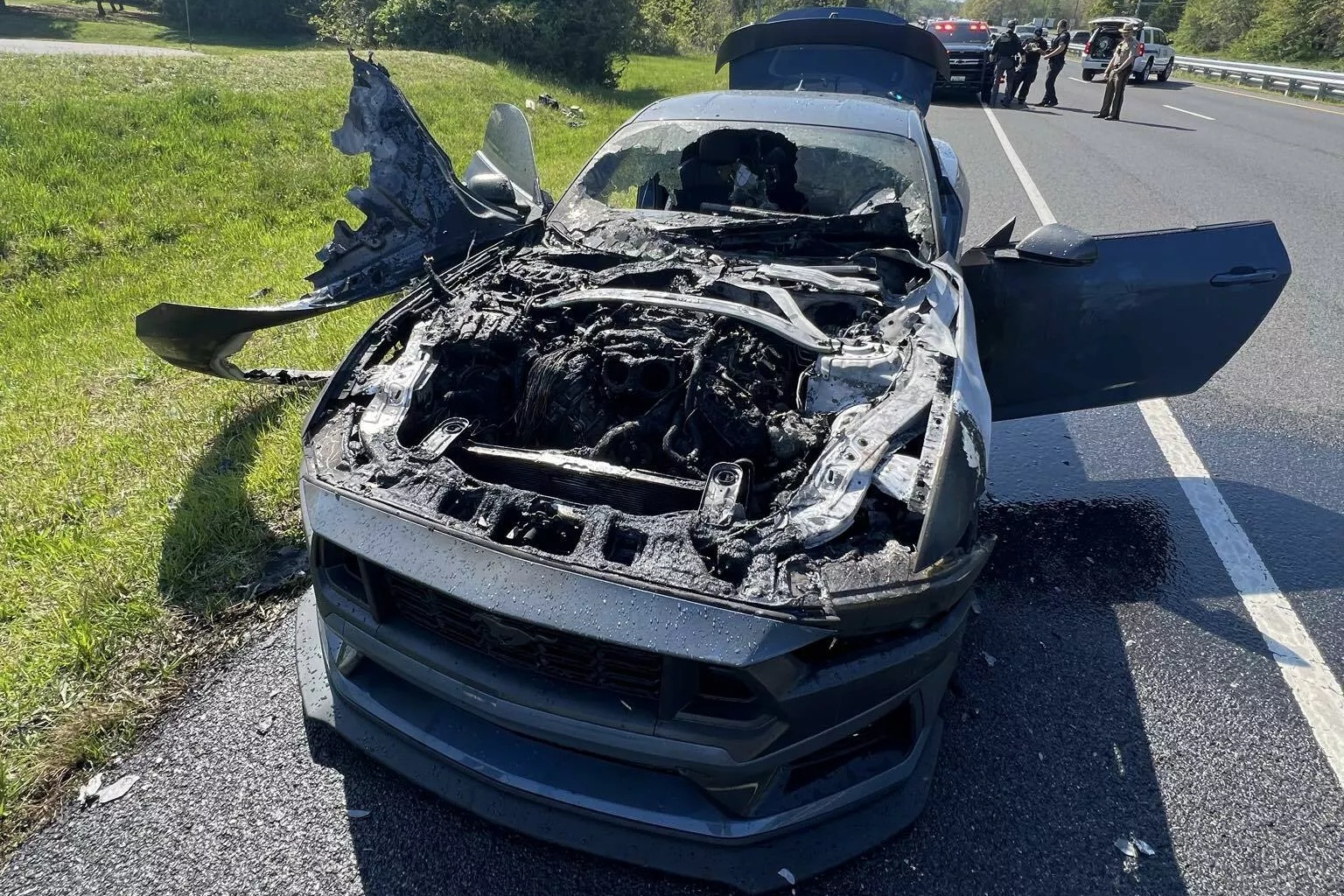 ford,  mustang,  mustang gt,  mustang dark horse,  dark horse,  xe co bap,  chay,  hoa hoan,  trieu hoi,  boi thuong anh 5