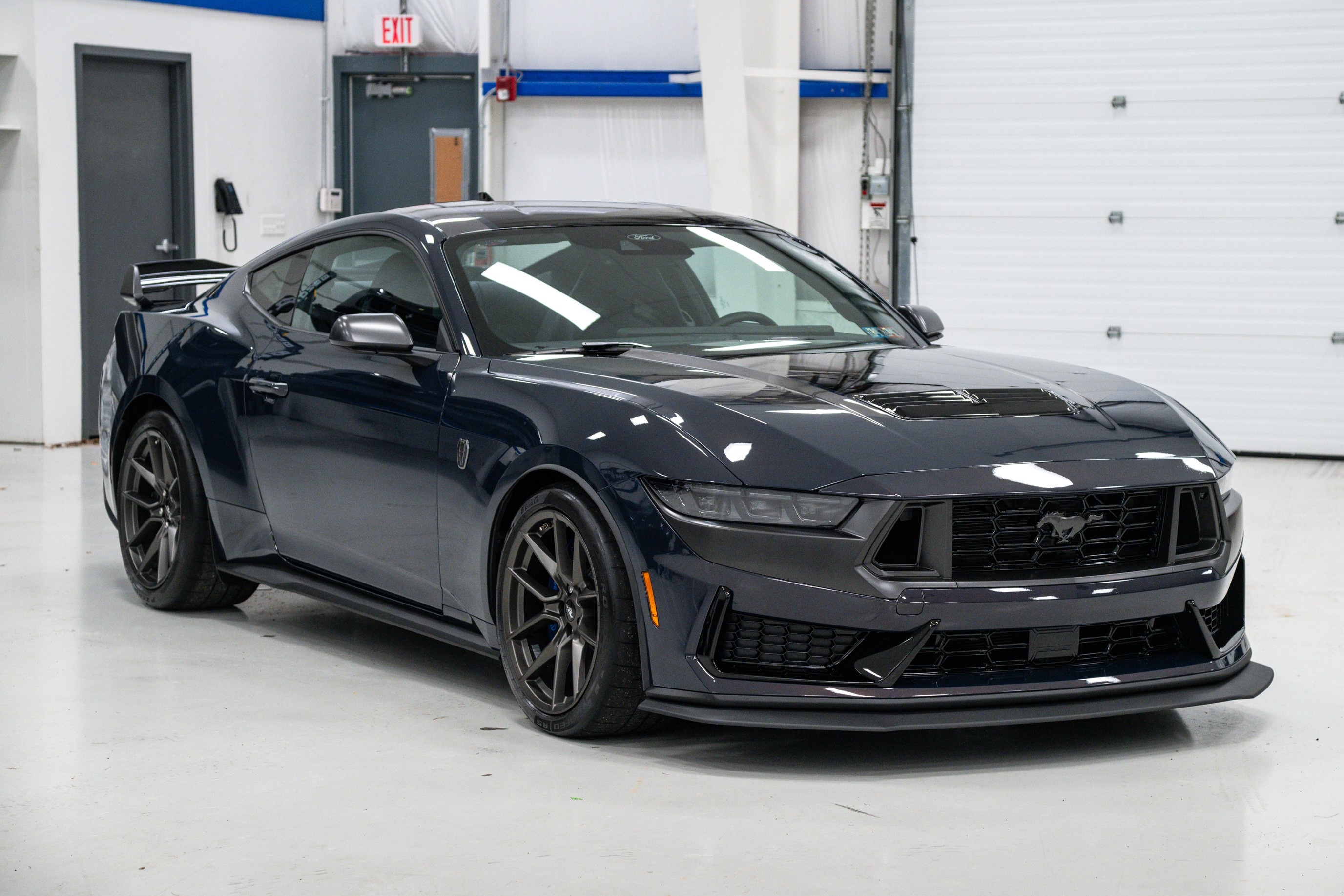 ford,  mustang,  mustang gt,  mustang dark horse,  dark horse,  xe co bap,  chay,  hoa hoan,  trieu hoi,  boi thuong anh 1