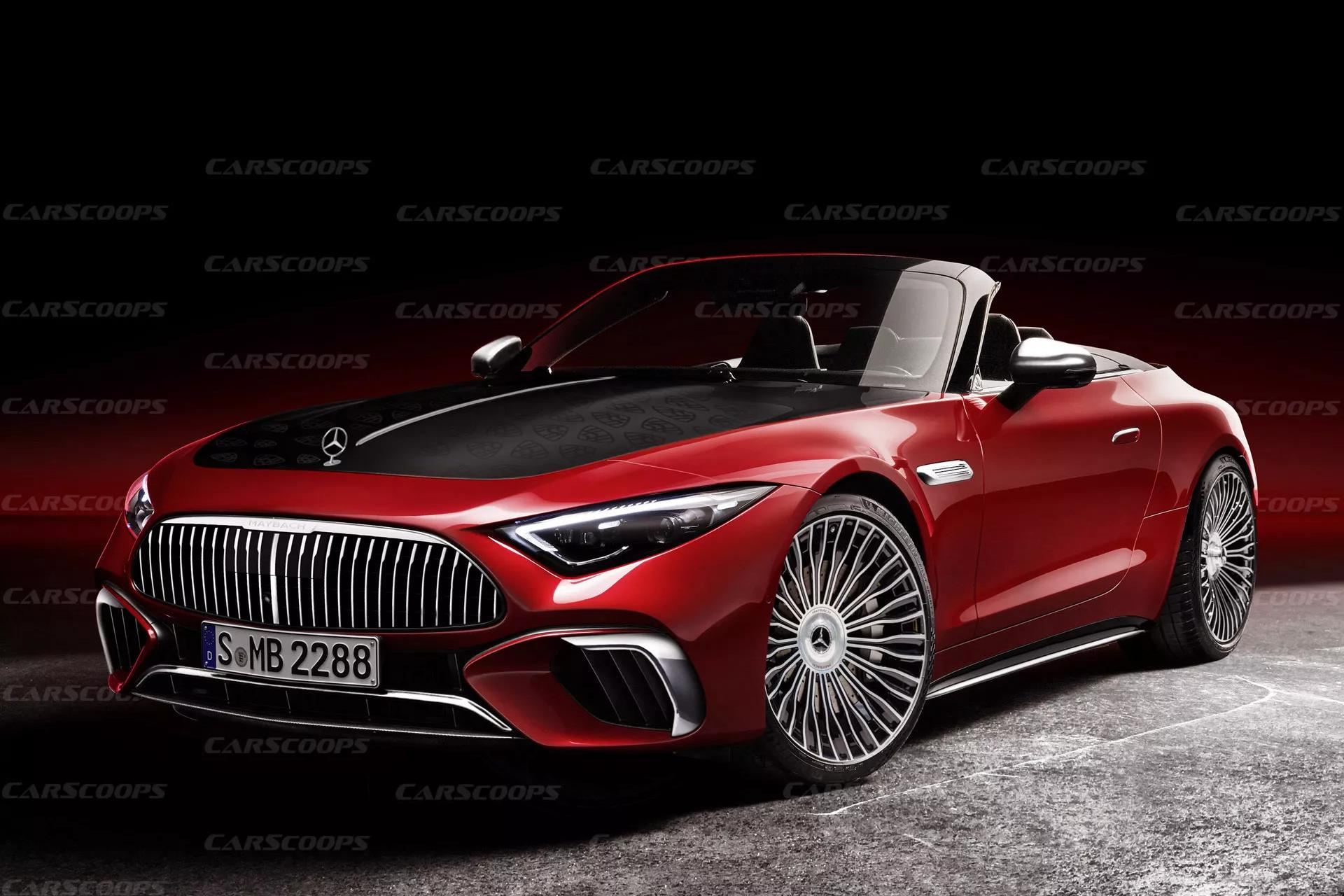 Mercedes-Maybach SL-Class lo dien tren duong thu hinh anh