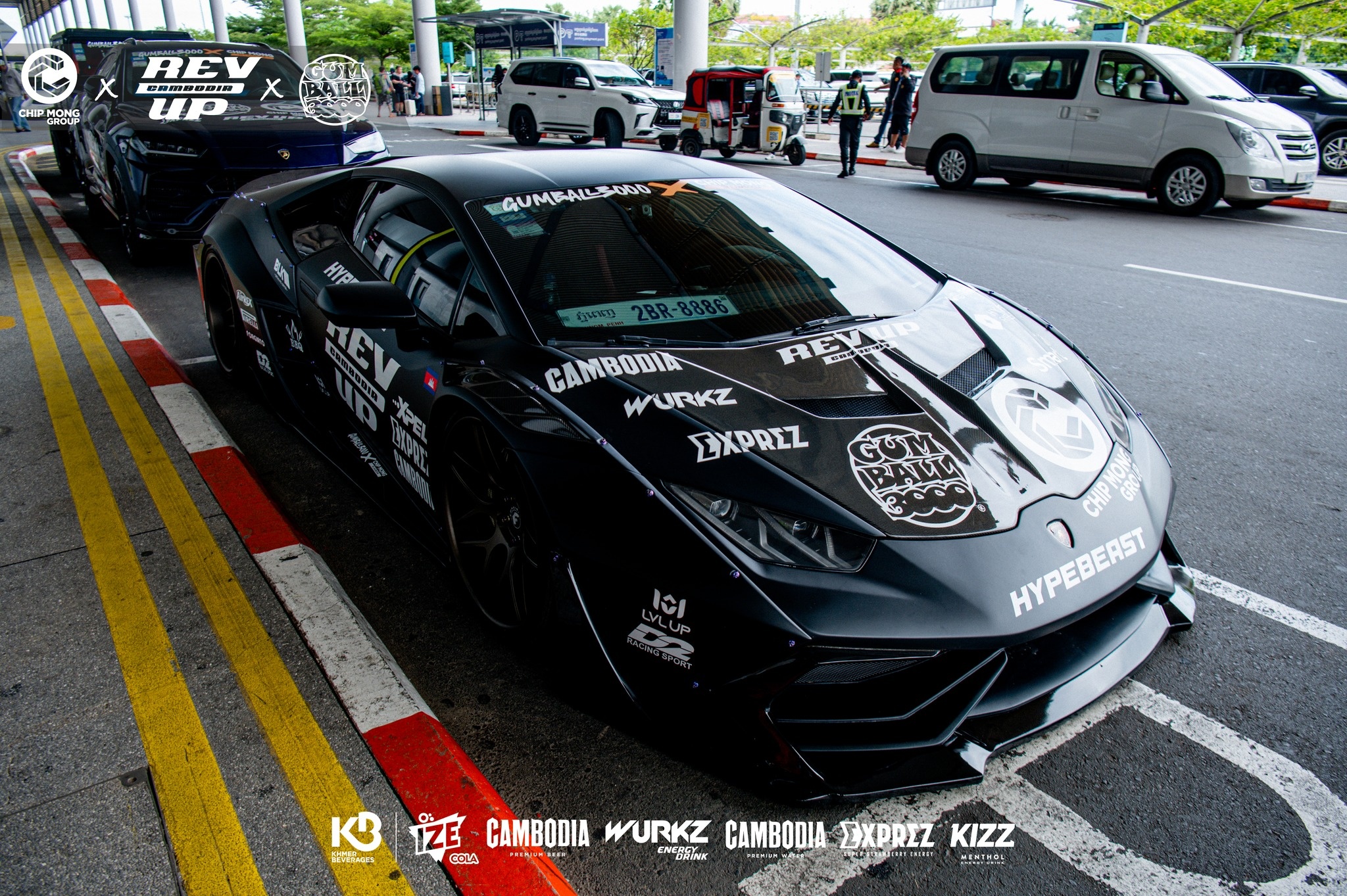 campuchia,  gumball 3000,  sieu xe,  lamborghini,  ferrari,  mclaren,  aston martin,  bugatti,  porsche,  mercedes,  brabus anh 11