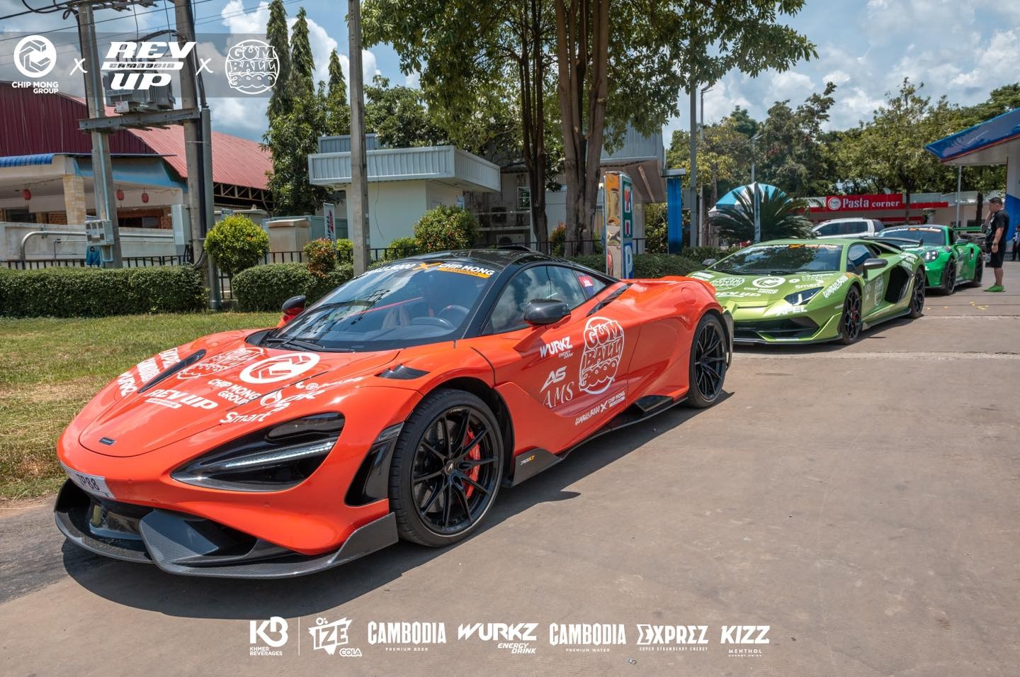 campuchia,  gumball 3000,  sieu xe,  lamborghini,  ferrari,  mclaren,  aston martin,  bugatti,  porsche,  mercedes,  brabus anh 15