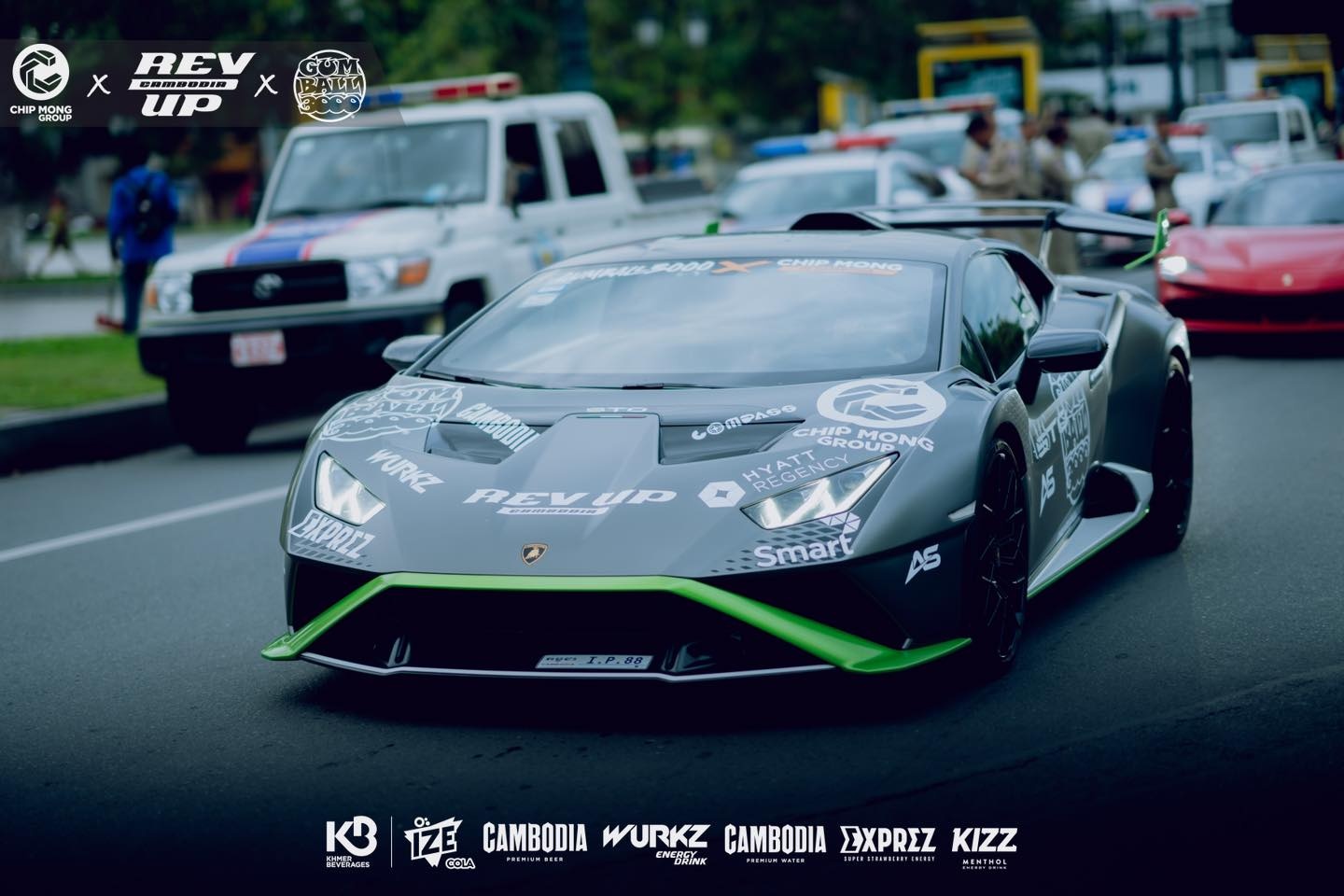 campuchia,  gumball 3000,  sieu xe,  lamborghini,  ferrari,  mclaren,  aston martin,  bugatti,  porsche,  mercedes,  brabus anh 12