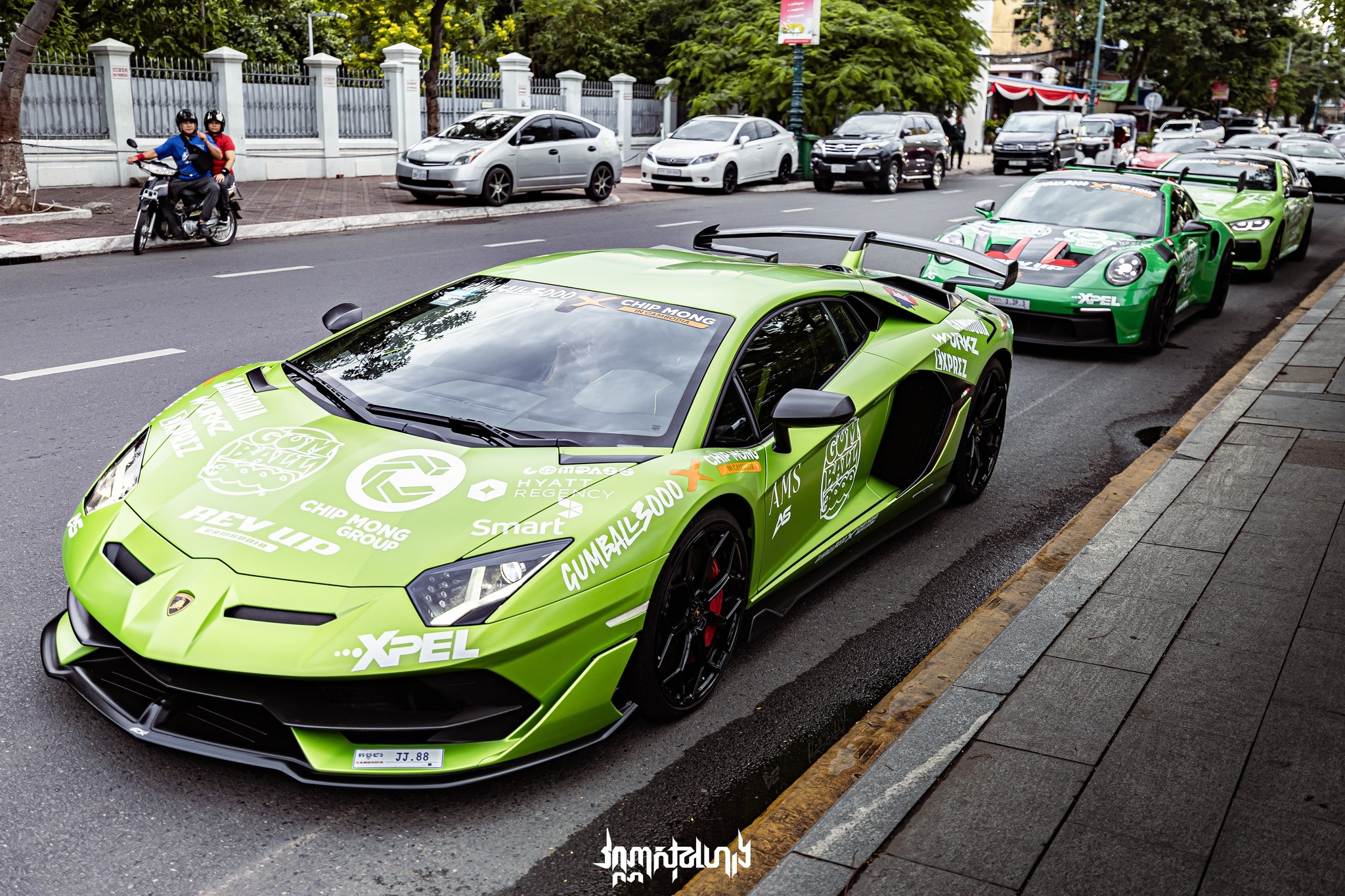 campuchia,  gumball 3000,  sieu xe,  lamborghini,  ferrari,  mclaren,  aston martin,  bugatti,  porsche,  mercedes,  brabus anh 9