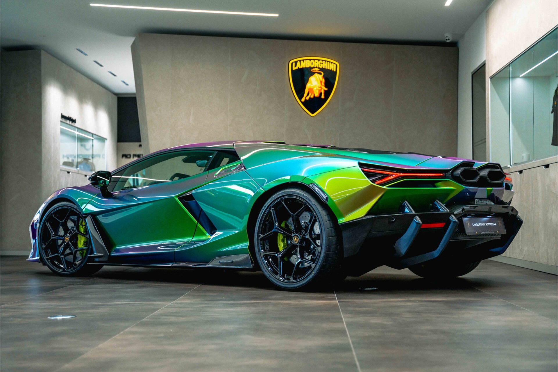 sieu xe,  lamborghini,  revuelto,  hybrid,  lamborghini revuelto,  ad personam,  Verde Agave Lucido anh 4