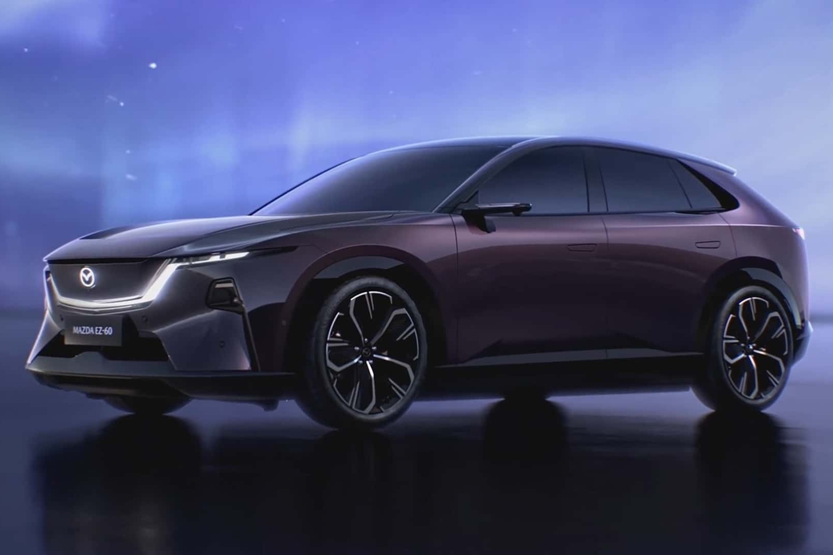 Mazda EZ-60 chinh thuc ra mat, doi dau Tesla Model Y hinh anh
