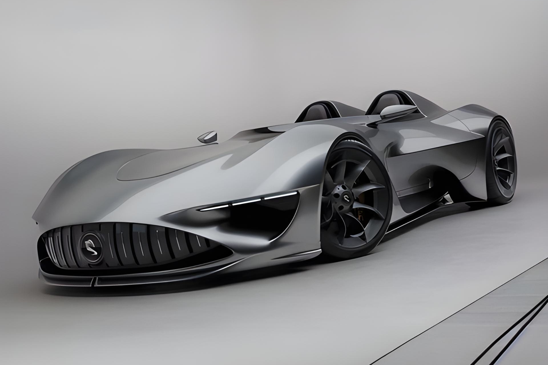 Sieu xe Mercedes-Benz SLR Stirling Moss tro lai voi dang ve hien dai hinh anh