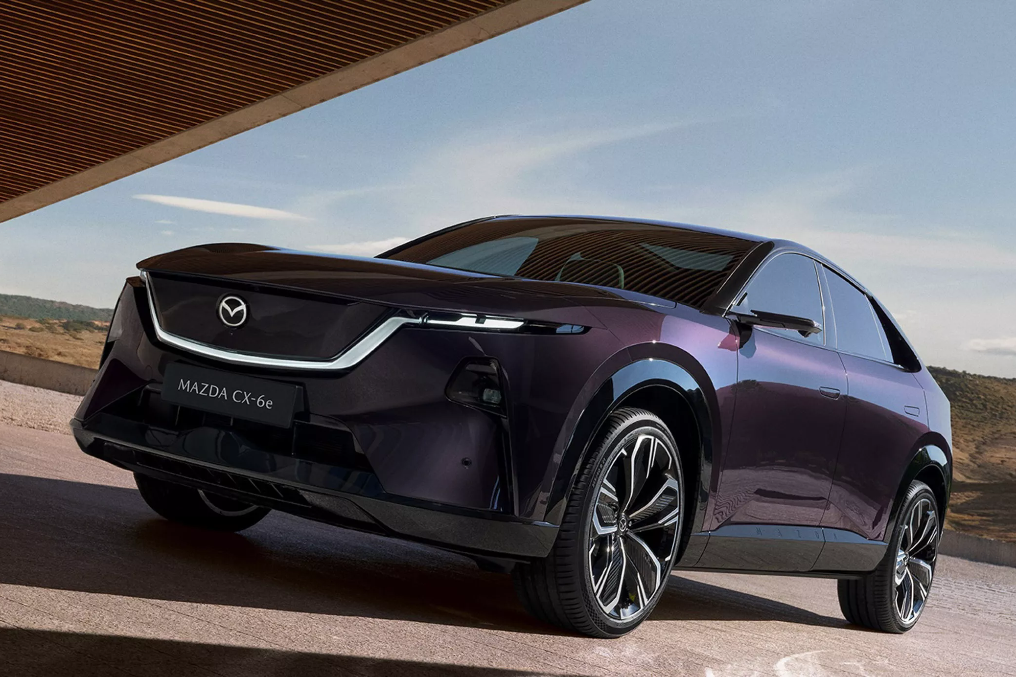 Chi tiet crossover thuan dien Mazda CX-6e hinh anh