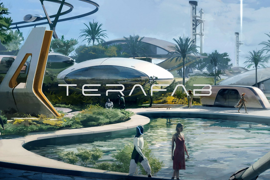 'Sieu nha may' chip Terafab cua Tesla voi tham vong vuon ra vu tru hinh anh