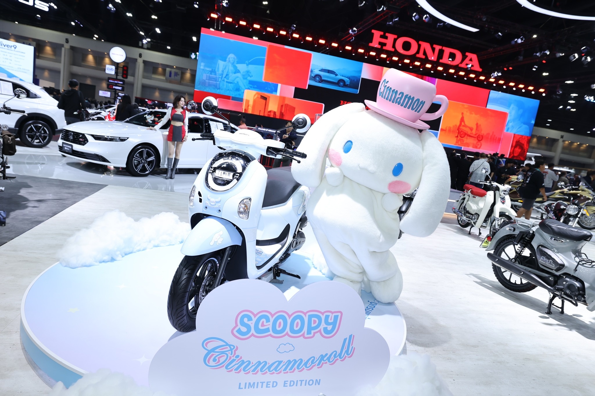 honda,  honda scoopy,  tay ga,  honda scoopy,  Cinnamoroll,  Bangkok International Motor Show,  thai lan,  Sanrio anh 1