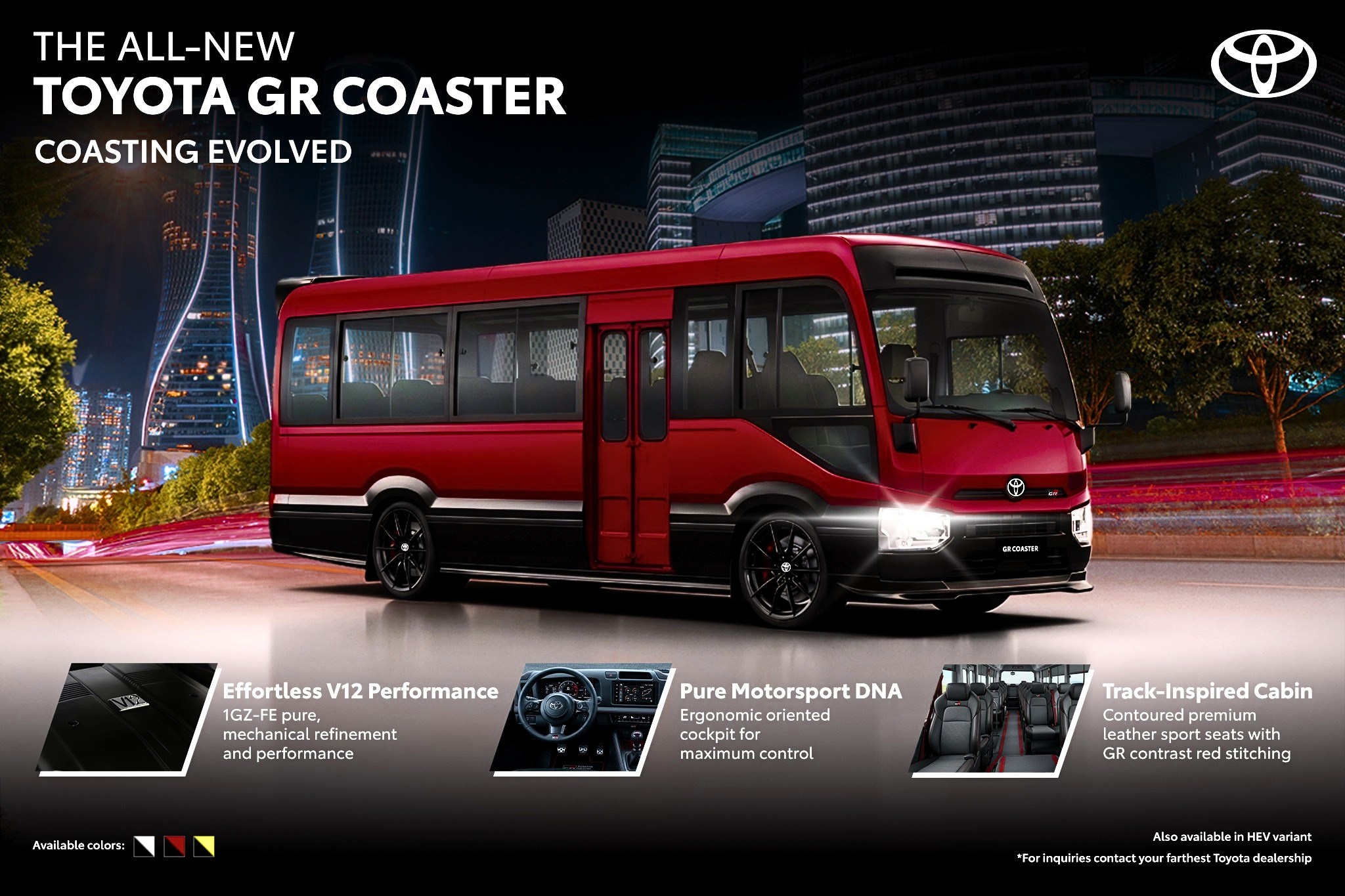 toyota,  bus,  buyt,  ca thang tu,  Philippines,  toyota gr,  toyota gr coaster,  gazoo racing anh 1