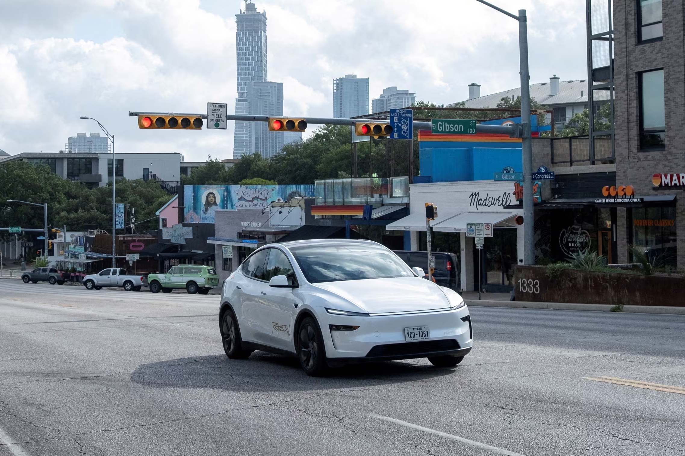 tesla,  robotaxi,  khong nguoi lai,  giam sat,  my,  texas,  austin anh 1