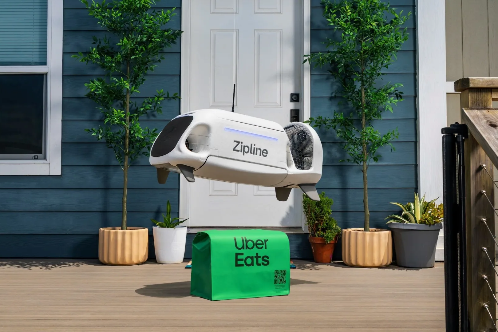 uber,  drone,  thiết bị bay,  kh&ocirc;ng người l&aacute;i,  uber eats,  zipline,  flytrex ảnh 3
