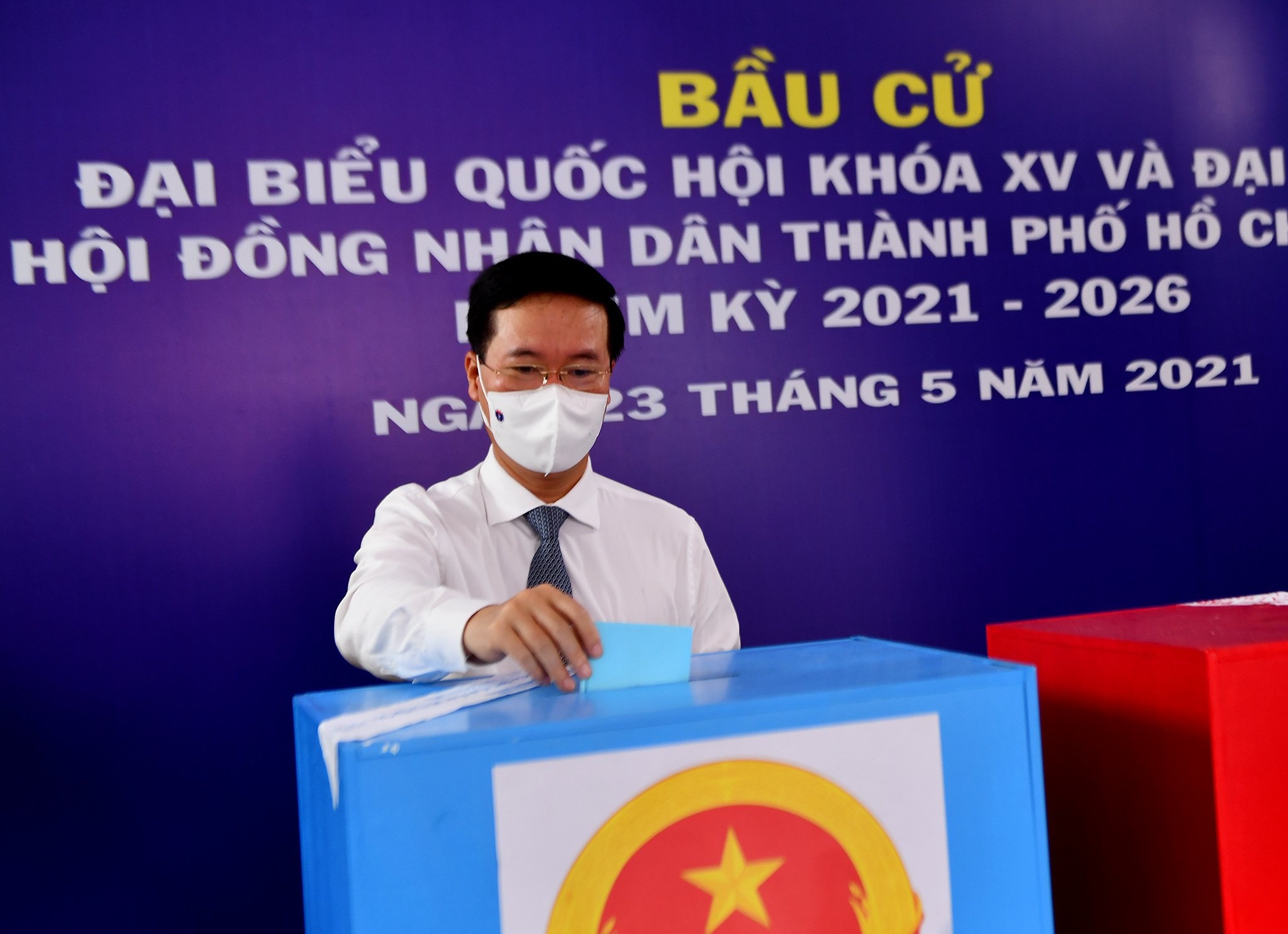 Thu tuong Pham Minh Chinh bo phieu anh 15