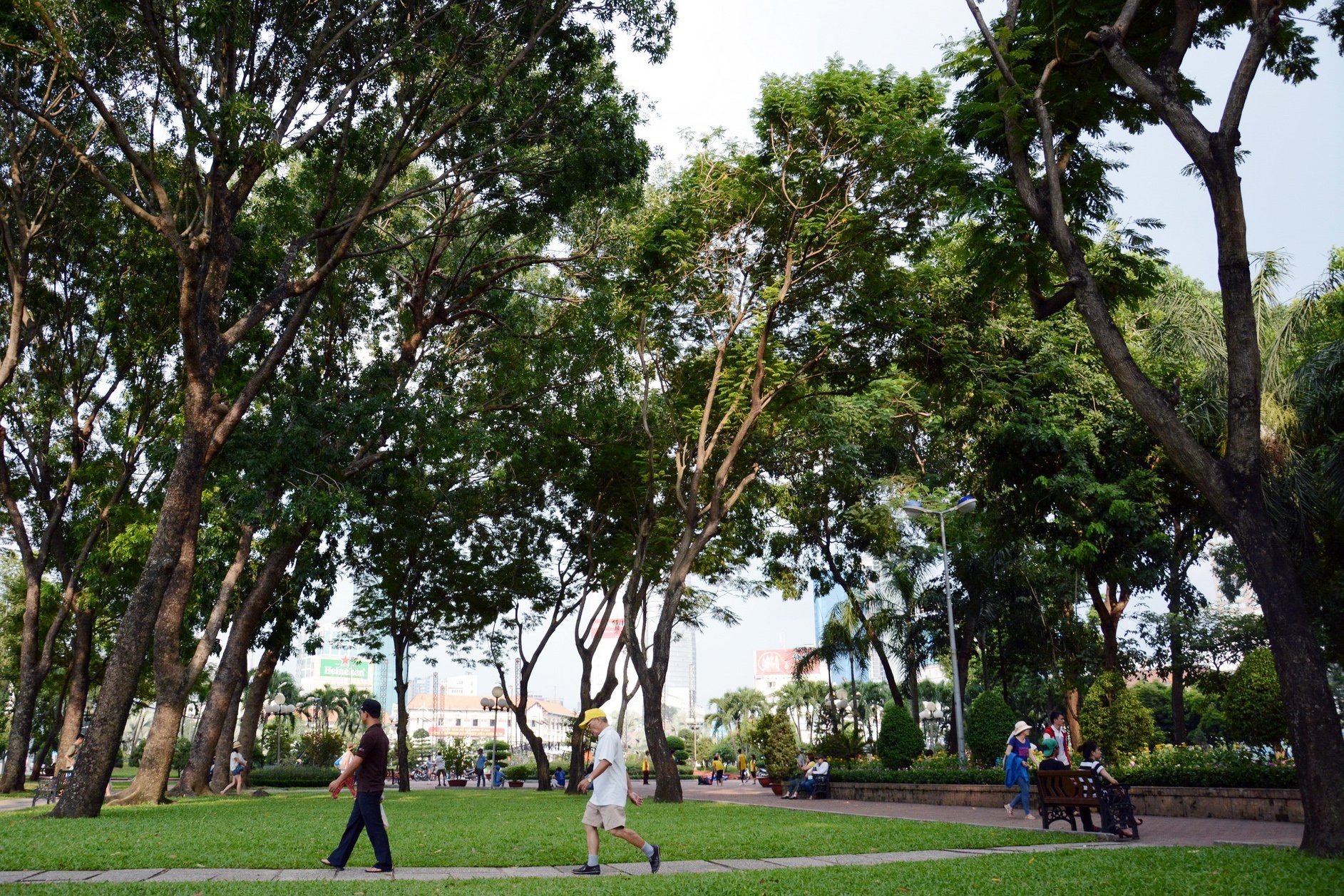 Cong vien TP.HCM sau gan 20 nam xoa bo hang rao hinh anh