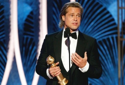 Brad Pitt va nhung chien thang lich su tai Qua cau vang 2020 hinh anh