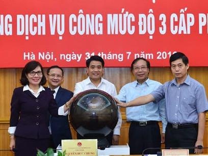 Ha Noi khai truong dich vu cong truc tuyen o cap phuong hinh anh