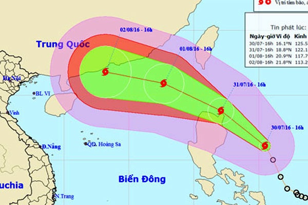 Bao so 2 giat cap 15 di vao Bien Dong hinh anh