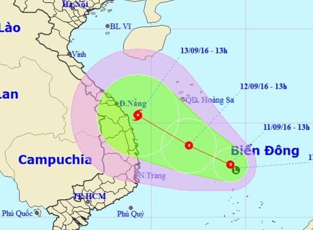 Áp thấp nhiệt đới trên biển Đông ảnh 1 Ap thap nhiet doi tren bien Dong anh 1