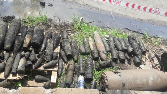 Di chuyển một tấn bom mìn ở Vũng Tàu ảnh 1 Di chuyen mot tan bom min o Vung Tau anh 1