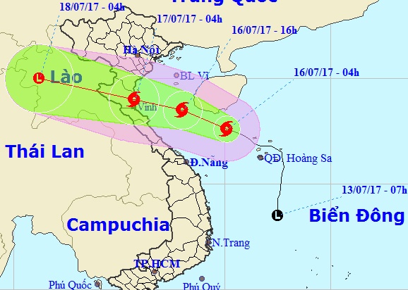 Bão số 2 hướng vào đất liền ảnh 2 Bao so 2 huong vao dat lien anh 2