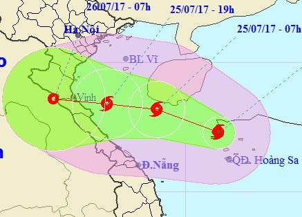 Bao so 4 huong vao Thanh Hoa - Quang Binh hinh anh
