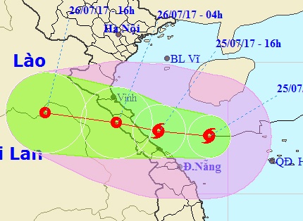 Bao so 4 do bo Ha Tinh - Quang Tri vao chieu toi nay hinh anh