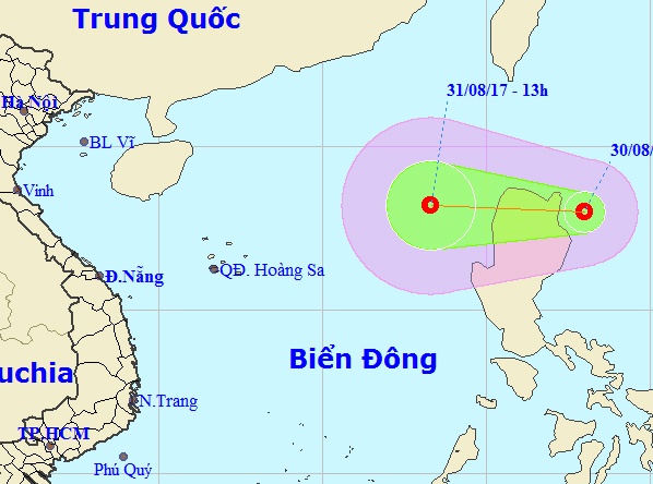 Áp thấp nhiệt đới trên Biển Đông ảnh 1 Ap thap nhiet doi tren Bien Dong anh 1