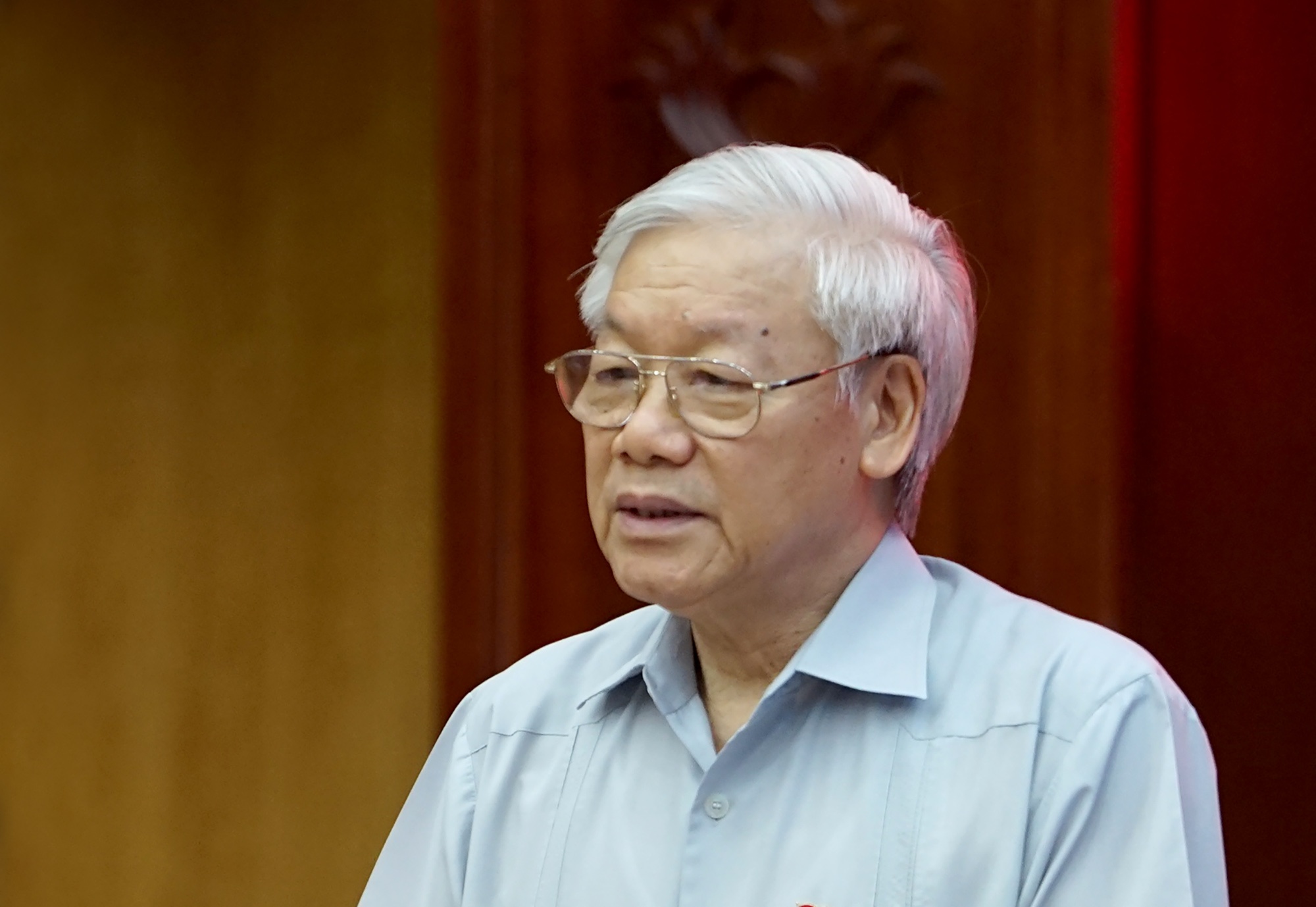 Tong bi thu Nguyen Phu Trong tiep xuc cu tri anh 4