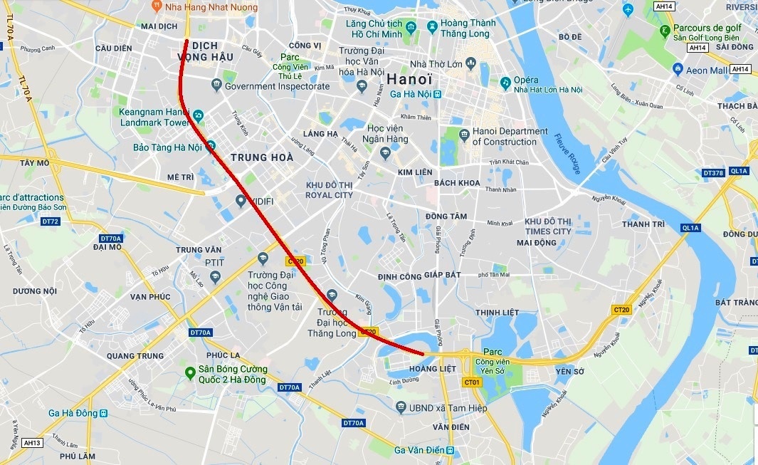 Cat xen giai phan cach duong vanh dai 3 anh 2