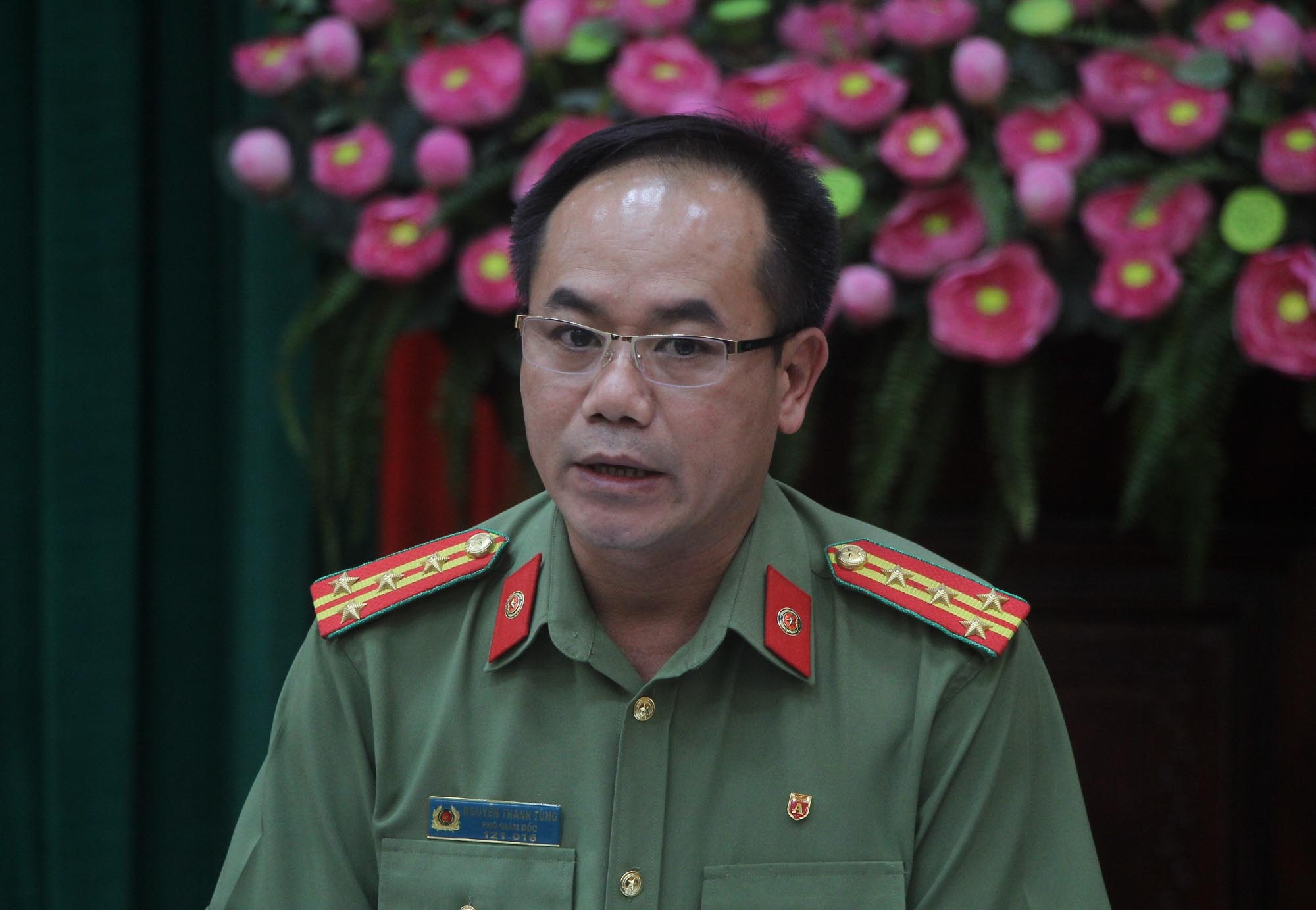 Cong an Ha Noi thong tin vu nguoi dan ong tu thieu gan tru so tiep dan hinh anh