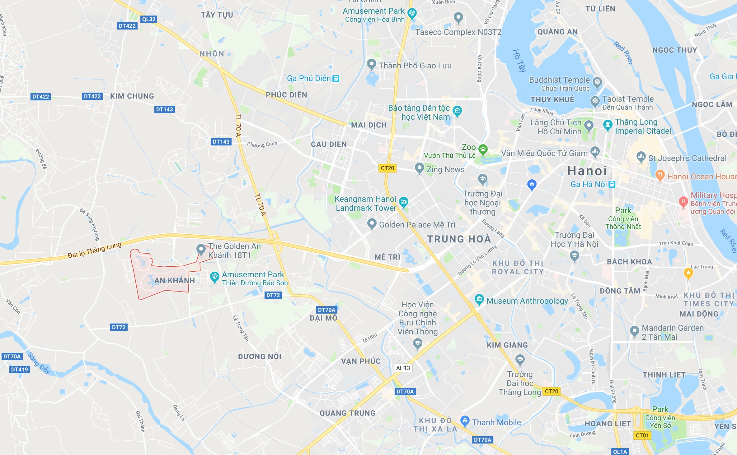 Ngập lụt đường gom đại lộ Thăng Long ảnh 4 Ngap lut duong gom dai lo Thang Long anh 4