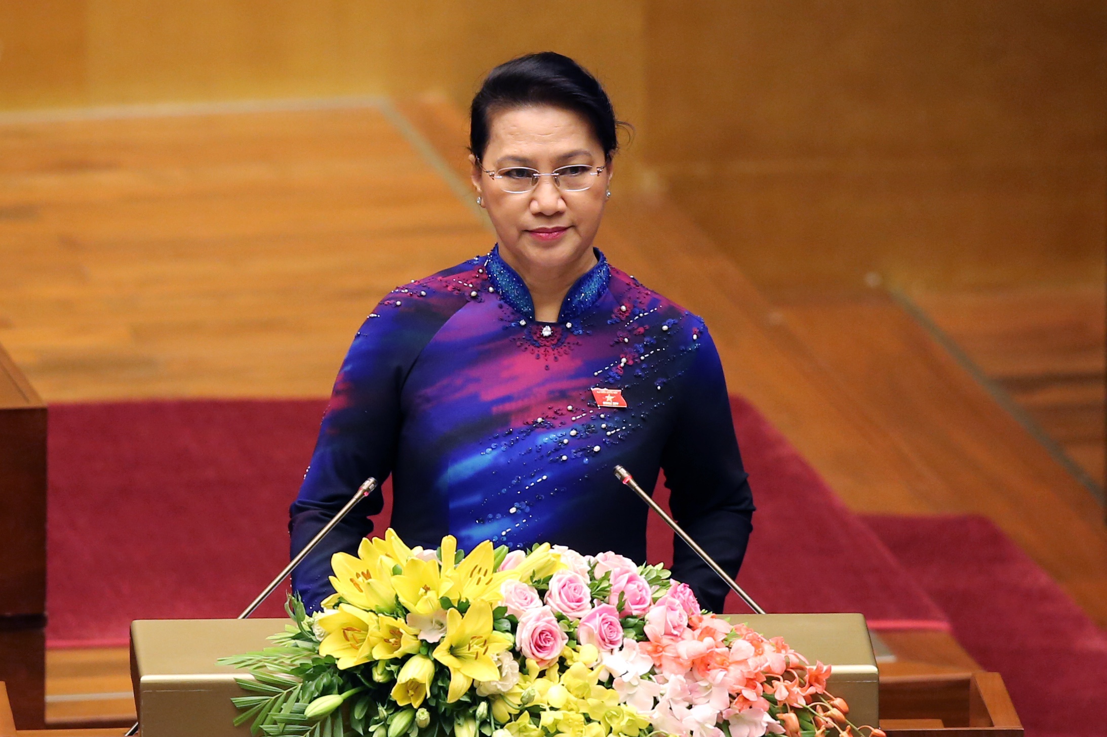 Khai mạc kỳ họp thứ 6 Quốc hội khóa XIV ảnh 1 Khai mac ky hop thu 6 Quoc hoi khoa XIV anh 1