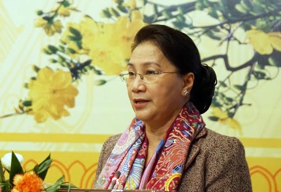 Chủ tịch Quốc hội gặp mặt báo chí ảnh 1 Chu tich Quoc hoi gap mat bao chi anh 1