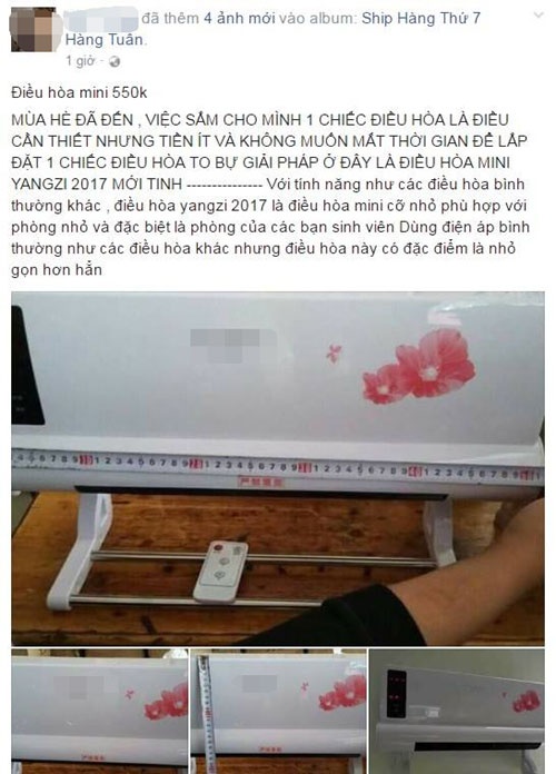 Điều hoà mini 2 chiều giá 550 nghìn đồng ảnh 3 Dieu hoa mini 2 chieu gia 550 nghin dong anh 3