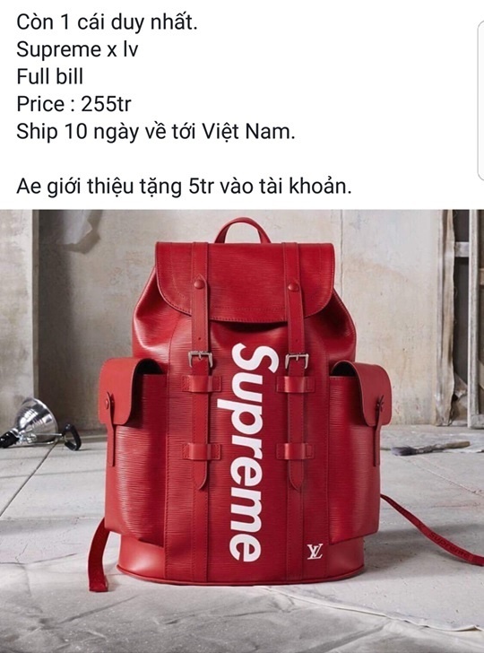 Giá những món đồ supreme x louis vuitton ảnh 2 Gia nhung mon do supreme x louis vuitton anh 2