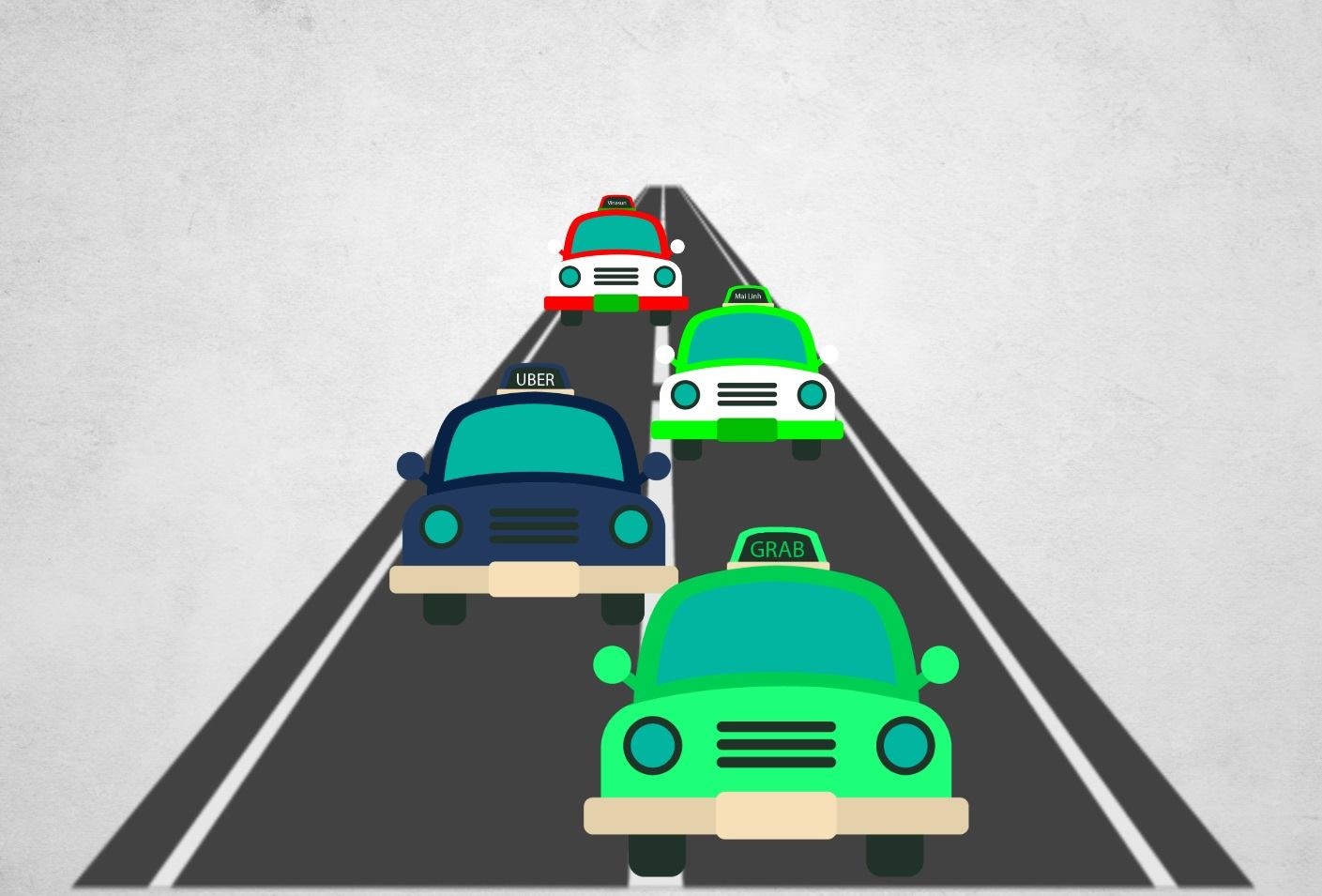 Uber, Grab va taxi tranh gianh thi truong Viet nhu the nao? hinh anh