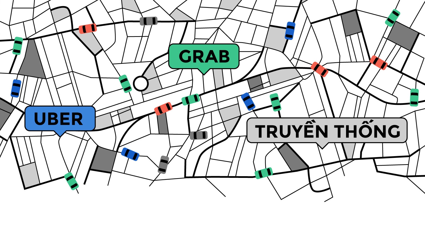Uber, Grab va taxi, xe om: 'Dau truong sinh tu'? hinh anh