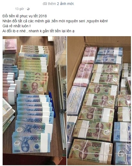 đổi tiền lẻ dịp tết nguyên đán 2018 ảnh 1 doi tien le dip tet nguyen dan 2018 anh 1