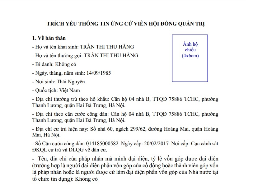 Tong giam doc Sunshine Group ung cu vao HDQT Kienlongbank anh 1