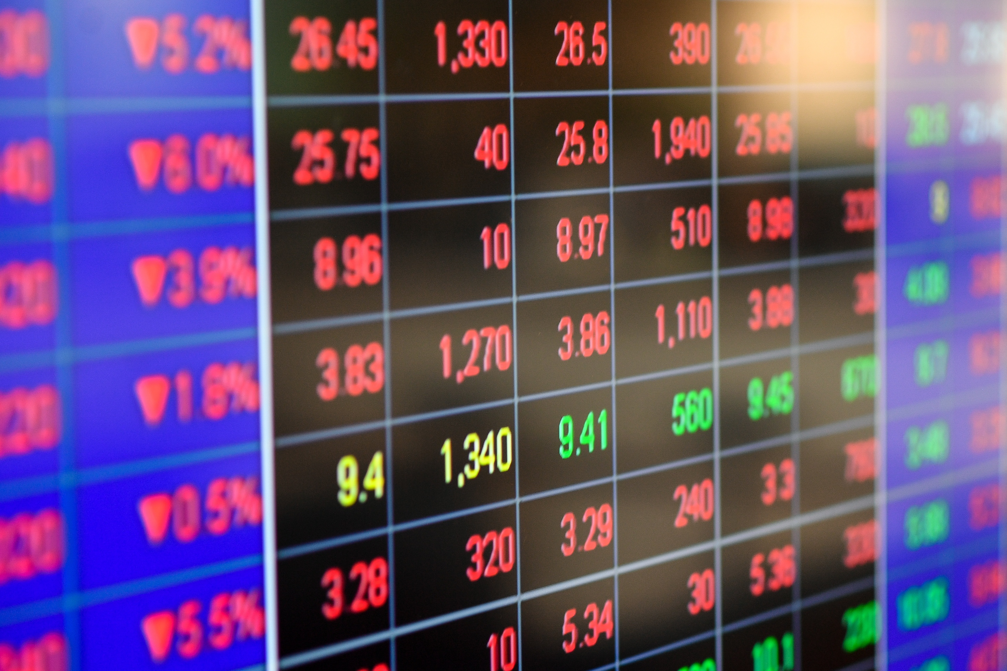 Gan 800 co phieu giam gia, chung khoan lai lao doc hinh anh