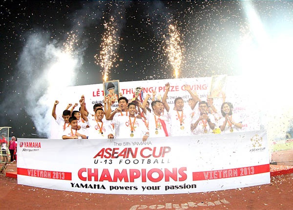 Thai Lan vo dich giai U13 Asean Cup hinh anh